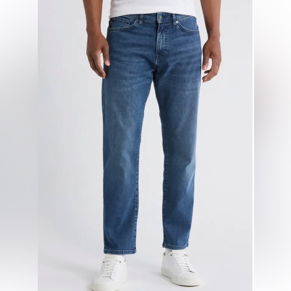Boss MAINE Regular fit Men’s Slim Straight Jeans in Deep Blue, W 35, L 34